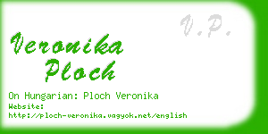 veronika ploch business card